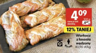 Warkocz z łososia wędzony