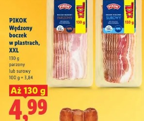 Pikok Wędzony boczek w plastrach, XXL