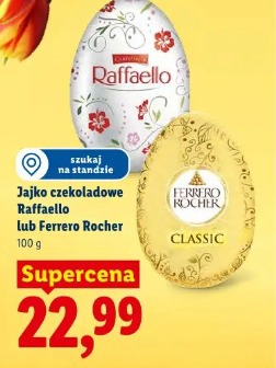 Jajko czekoladowe Raffaello lub Ferrero Rocher