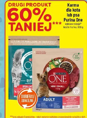 Karma dla kota lub psa Purina One