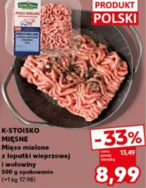 Mięso mielone z łopatki wieprzowej i wołowiny K-Stoisko Mięsne