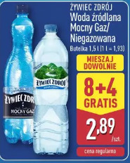 Woda źródlana Mocny Gaz/Niegazowana