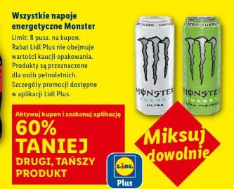 Wszystkie napoje energetyczne Monster