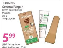 Joanna Sensual Vegan krem do depilacji twarzy