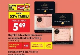Szynka lub schab pieczone na maśle