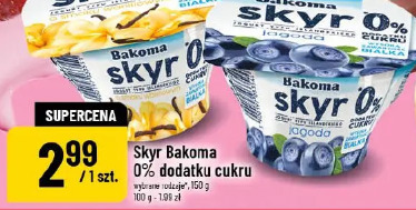 Skyr Bakoma 0% dodatku cukru