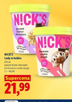Nick's Lody w kubku
