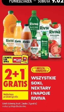 Wszystkie soki, nektary i napoje Riviva