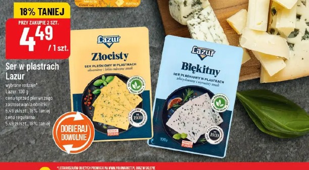 Ser w plastrach Lazur