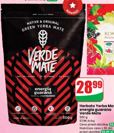 Verde Mate energia guarana herbata yerba mate
