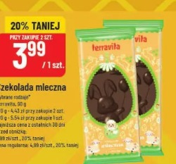 Czekolada mleczna Terravita