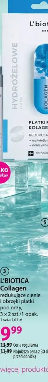 L'BIOTICA Collagen redukujące cienie i obrzęki płatki pod oczy