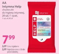 AA Intymna Help chusteczki do higieny intymnej