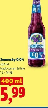 Somersby 0,0% black currant & lime
