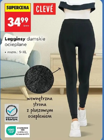 Legginsy damskie ocieplane Cleve