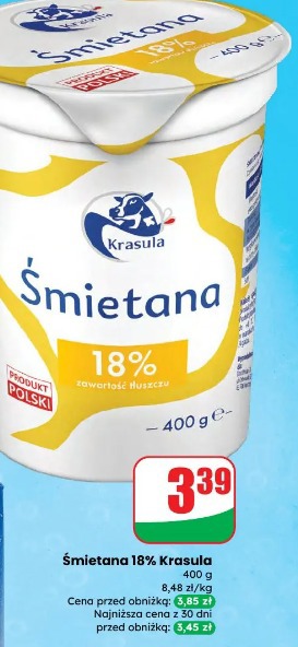 Śmietana 18% Krasula