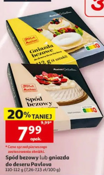 Spód bezowy lub gniazda do deseru Pavlova Auchan Collection