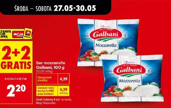Ser mozzarella Galbani