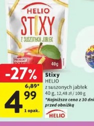 Stixy Helio z suszonych jabłek