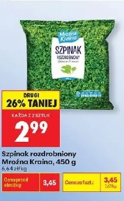 Szpinak rozdrobniony Mrożona Kraina