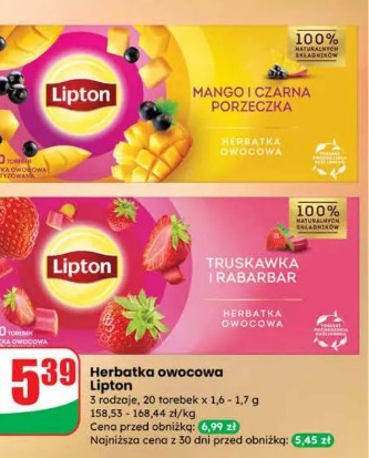 Herbatka owocowa Lipton