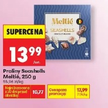 Praliny Seashells Meltie, 250 g