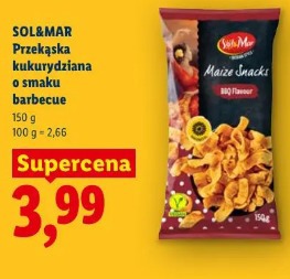 Sol&Mar Przekąska kukurydziana o smaku barbecue