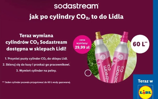 Sodastream wymiana cylindrów CO2