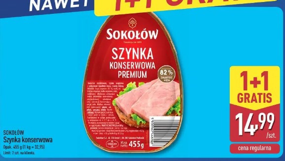 Sokołów Szynka konserwowa premium