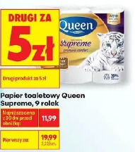 Papier toaletowy Queen Supreme, 9 rolek