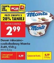 Deser mleczno-czekoladowy Monte Zott