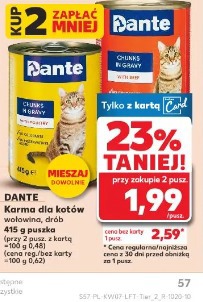 Dante Karma dla kotów wołowina, drób