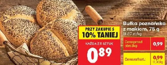 Bułka poznańska z makiem