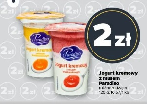 Jogurt kremowy z musem Paradiso
