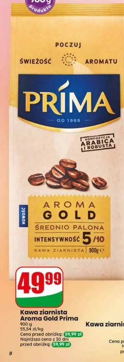 Kawa ziarnista Aroma Gold Prima