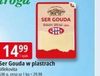 Ser Gouda w plastrach Mlekovita