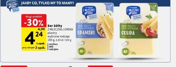 Ser żółty Z MLECZNEJ DROGI plastry