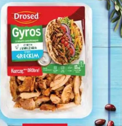 Gyros z piersi kurczaka z sosem Drosed