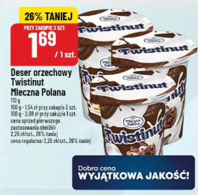 Deser orzechowy Twistinut Mleczna Polana