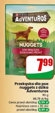 Przekąska dla psa nuggets z dzika Adventuros