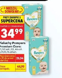 Pieluchy Pampers Premium Care: S3, 50 szt.; S4, 44 szt.; S5, 36 szt.; S6, 32 szt.; S7, 31 szt.