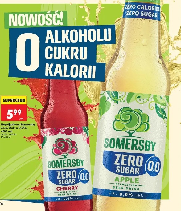 Somersby Zero Sugar Cherry napój piwny