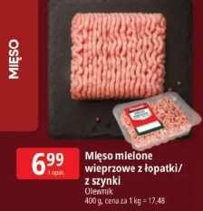 Mięso mielone wieprzowe z łopatki/z szynki Olewnik