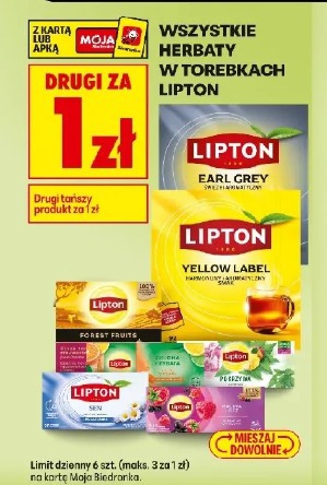 Wszystkie herbaty w torebkach Lipton