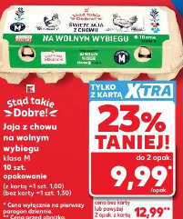 Jaja z chowu na wolnym wybiegu klasa M