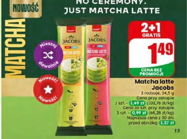 Matcha latte Jacobs