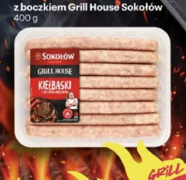 Kiełbaski białe surowe z boczkiem Grill House Sokołów