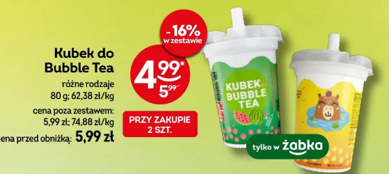 Kubek do Bubble Tea