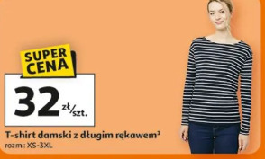 T-shirt damski z długim rękawem INEXTENSO