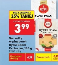 Ser żółty w plastrach Rycki Edam Exclusive